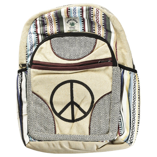 Himalaya Handmade Hemp Backpack - Simple Peace