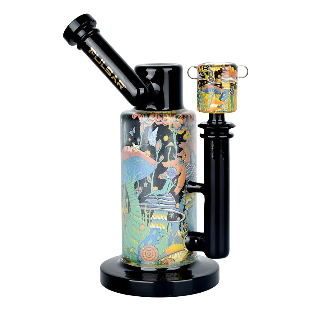 Pulsar Inside Print Water Pipe - Garden of Cosmic Delights