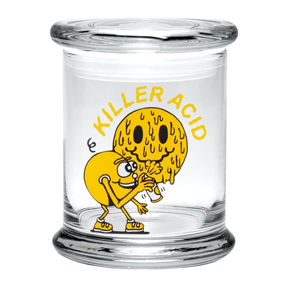 Pulsar "Killer Acid" Design Glass Storage Jars