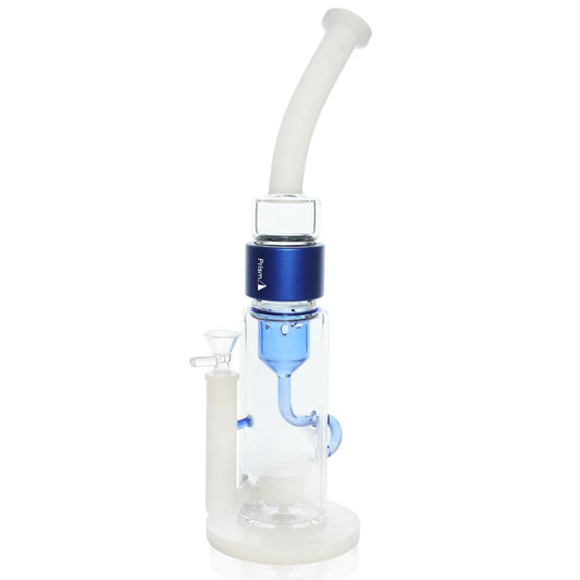 Prism Water Pipes White/Sapphire Klein Incycler Single Stack