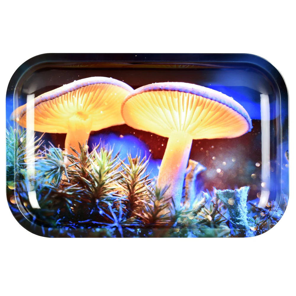 Pulsar Metal Rolling Tray - Mystical Mushrooms