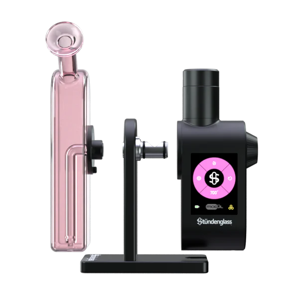 Stundenglass Modul + Dok Travel Set - Pink Glass