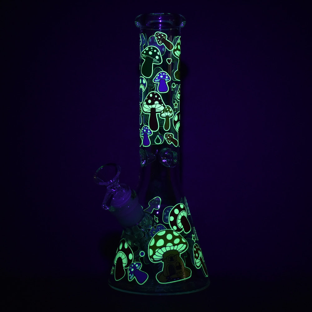 Mushroom Glow in the Dark Beaker