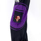 Mushroom Flower of Life Pants Black w/ Purple