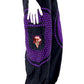 Mushroom Flower of Life Pants Black w/ Purple