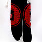 Mushroom Flower of Life Pants Black w/ Red