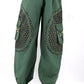 Mushroom Flower of Life Pants Green w/ Green