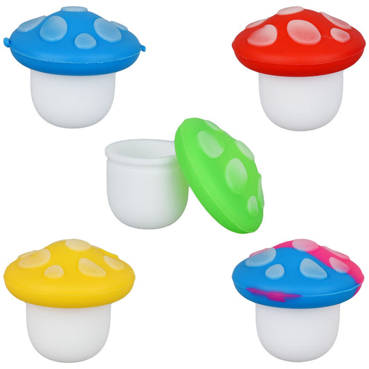 Mushroom Silicone Glow in the Dark Concentrate Container
