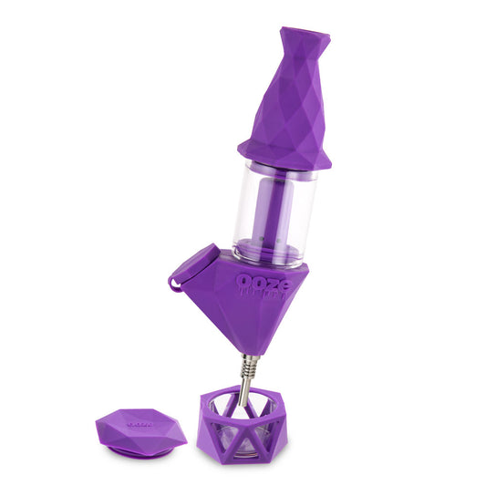 Ooze Bectar Silicone Water Pipe & Nectar Collector - Purple