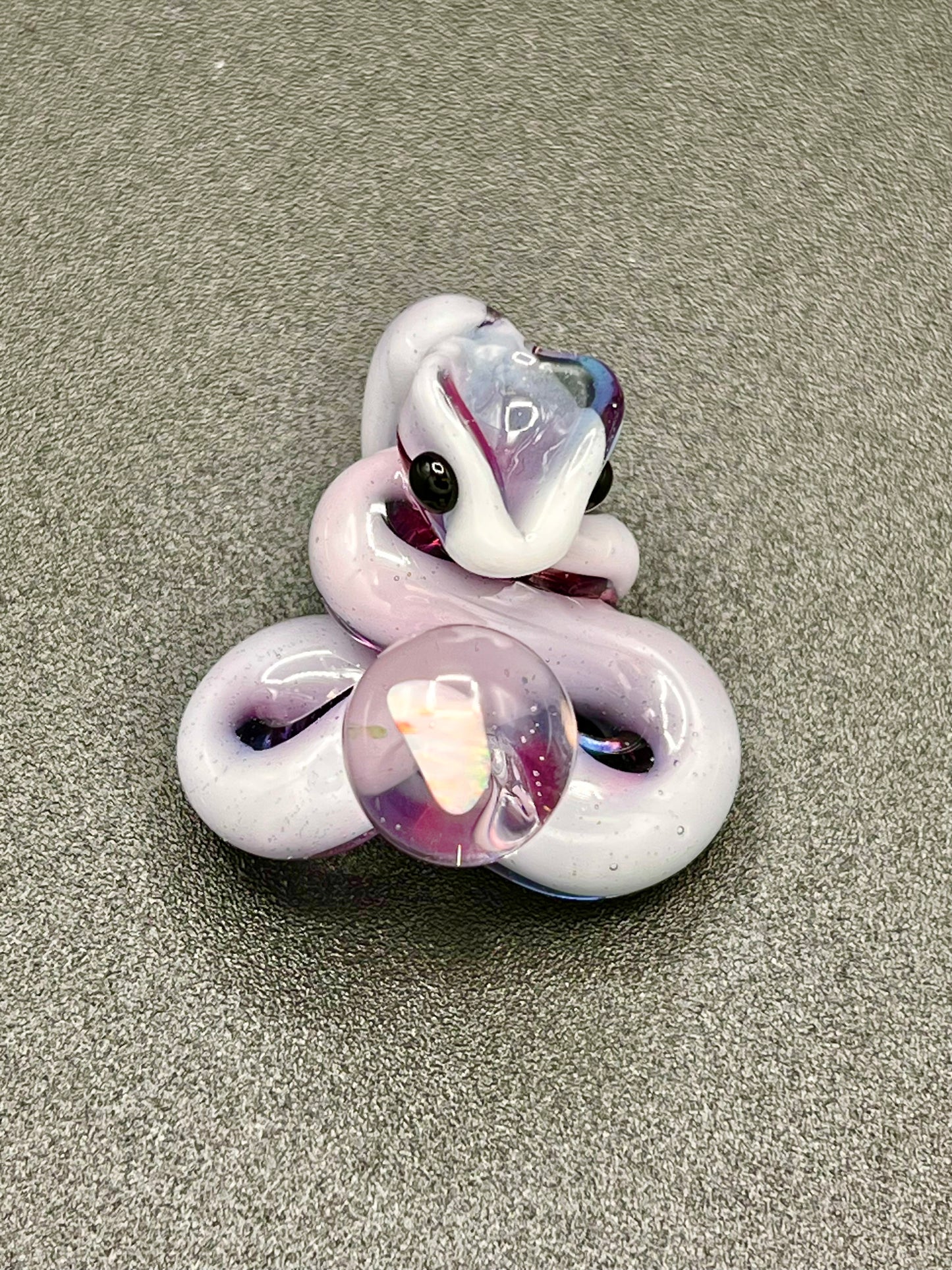 Gilyum Glass Opal Holding Python Pendant