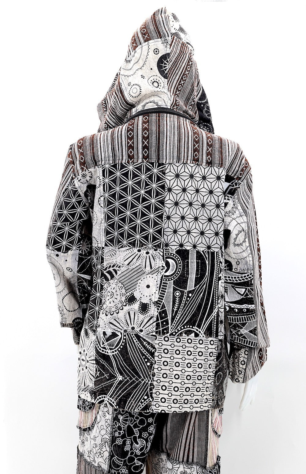 Patchwork Jacket Black/Grey by Himalaya Handmade