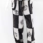 Patchwork Joggers Black/White