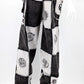 Patchwork Joggers Black/White