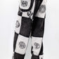 Patchwork Joggers Black/White