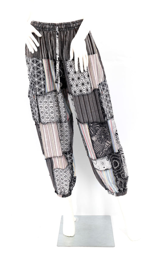 Patchwork Joggers Multi Colored
