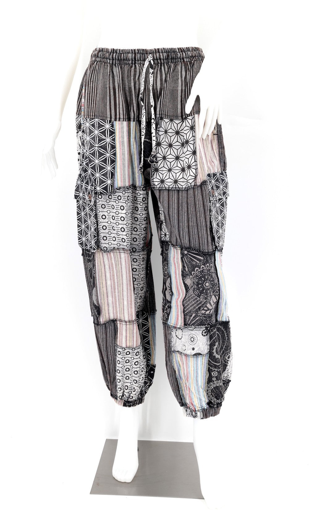Patchwork Joggers Multi Colored