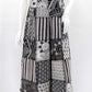 Patchwork Overalls Black/White Geometric