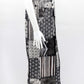 Patchwork Overalls Black/White Geometric