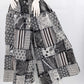 Patchwork Pants - Black/White Geometric