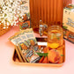 Blazy Susan Peach Tea Leaf Cones