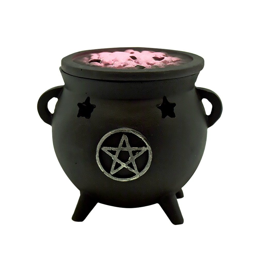 Pentagram Cauldron Incense Burner