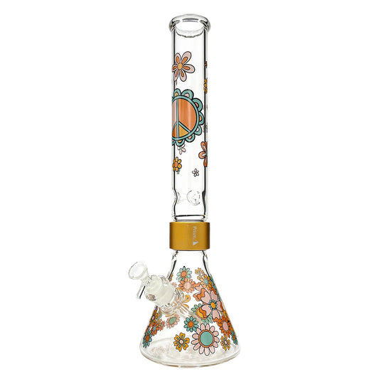 Prism Water Pipes Flower Power Beaker Single Stack