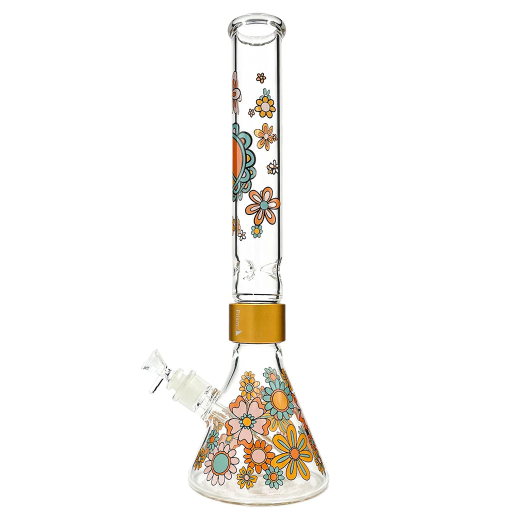 Prism Water Pipes Flower Power Beaker Single Stack