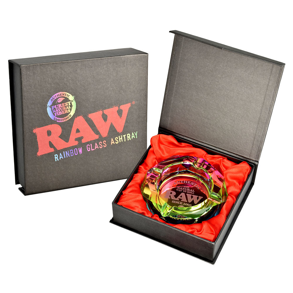 RAW Rainbow Glass Ashtray