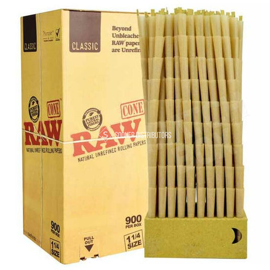 RAW Cones Classic 1 1/4 BULK 900 ct.