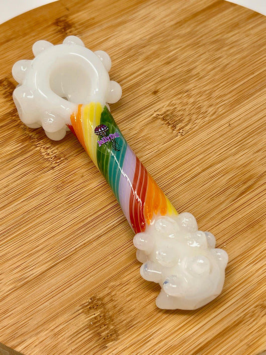 Jellyfish Glass Rainbow & Puffy Clouds Spoon