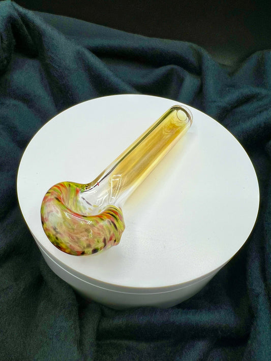 Rasta Frit Novelty Pipe by Jellyfish Glass