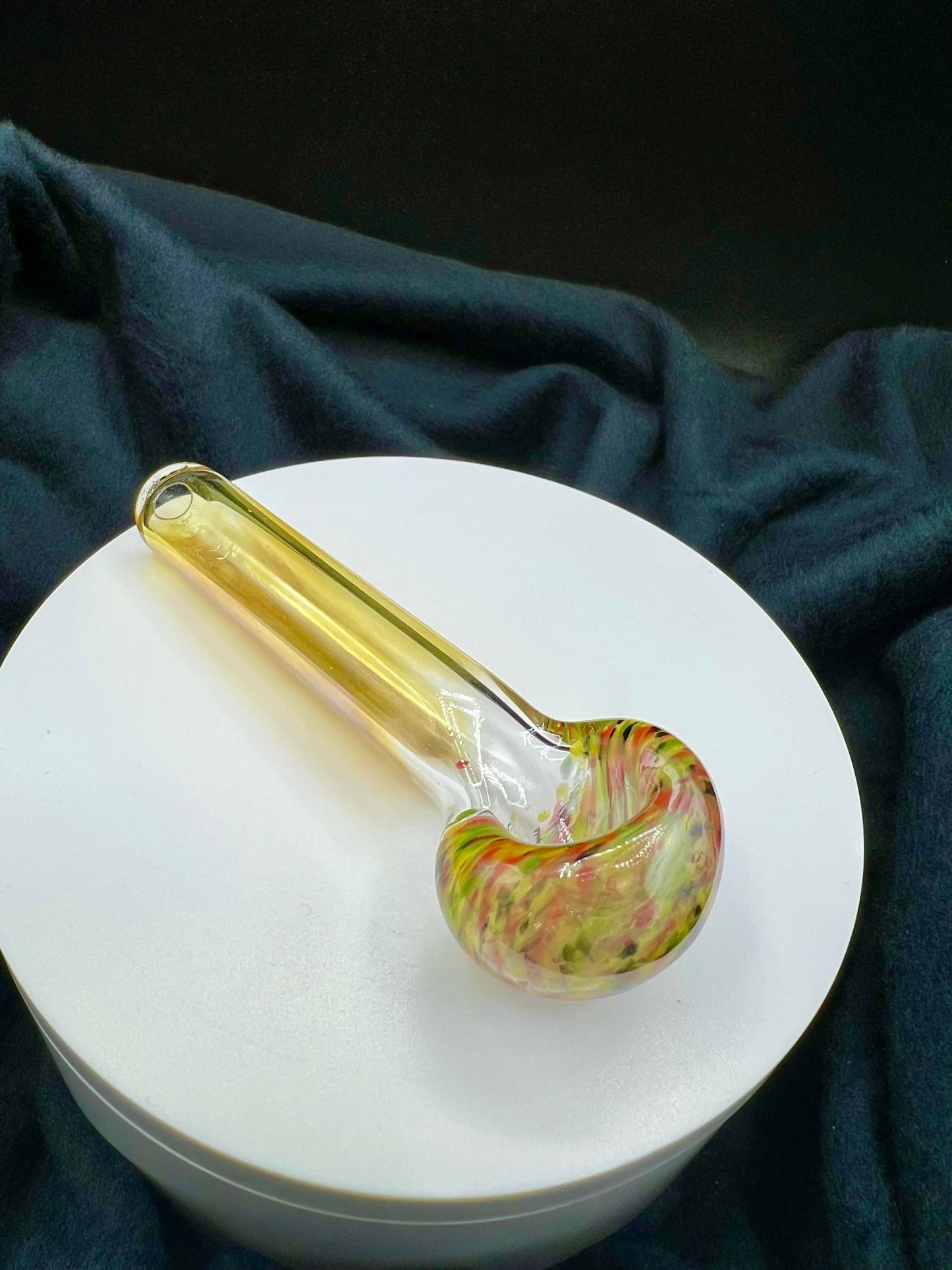 Rasta Frit Novelty Pipe by Jellyfish Glass