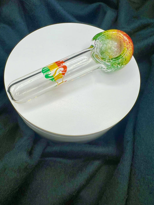 Rasta Frit Phish Spoon by Jellyfish Glass