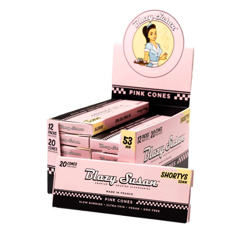 Blazy Susan Pink Shortys Cones 20 Count Pack