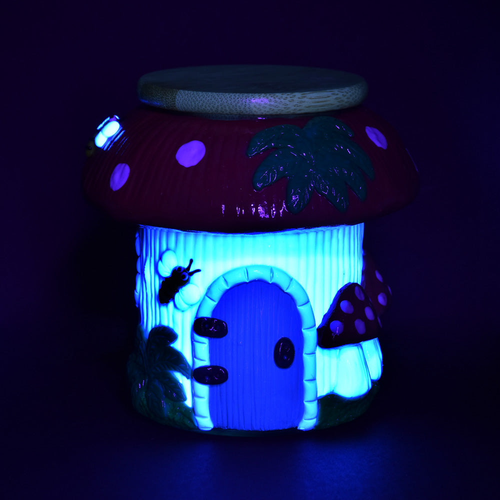 Pulsar Shroom Cottage Glass Jar