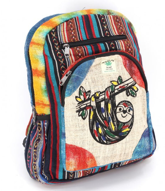 Himalaya Handmade Hemp Sloth Backpack - Large