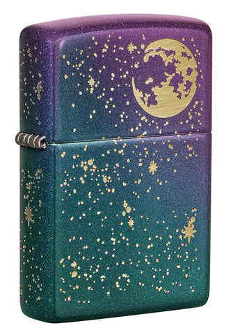 Zippo Lighter - Engraved Starry Sky