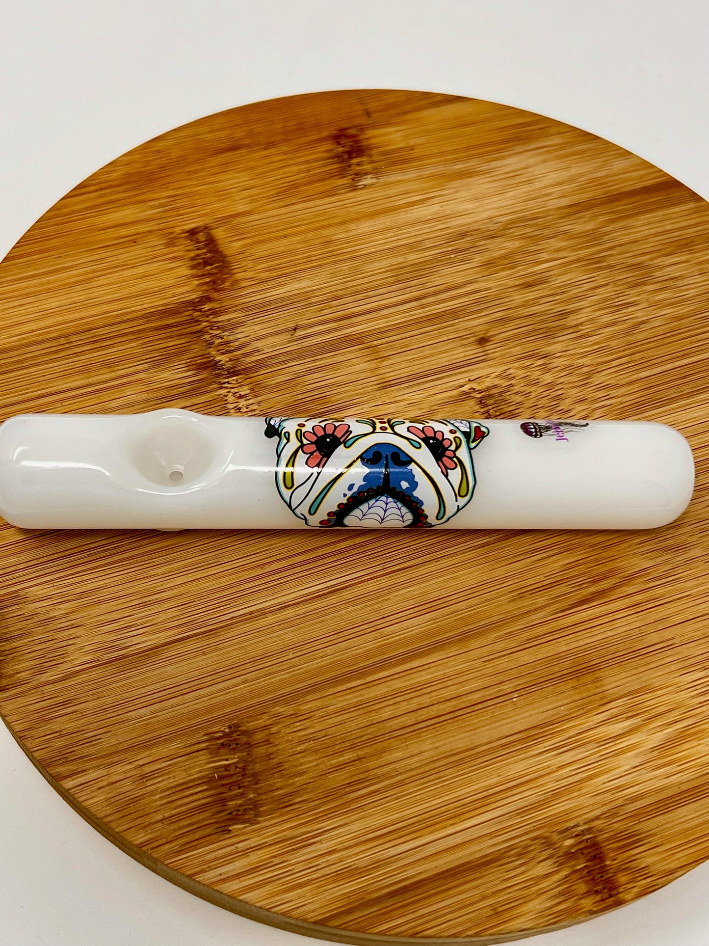 Sugar Skull Dog Steamrollers by Jellyfish Glass
