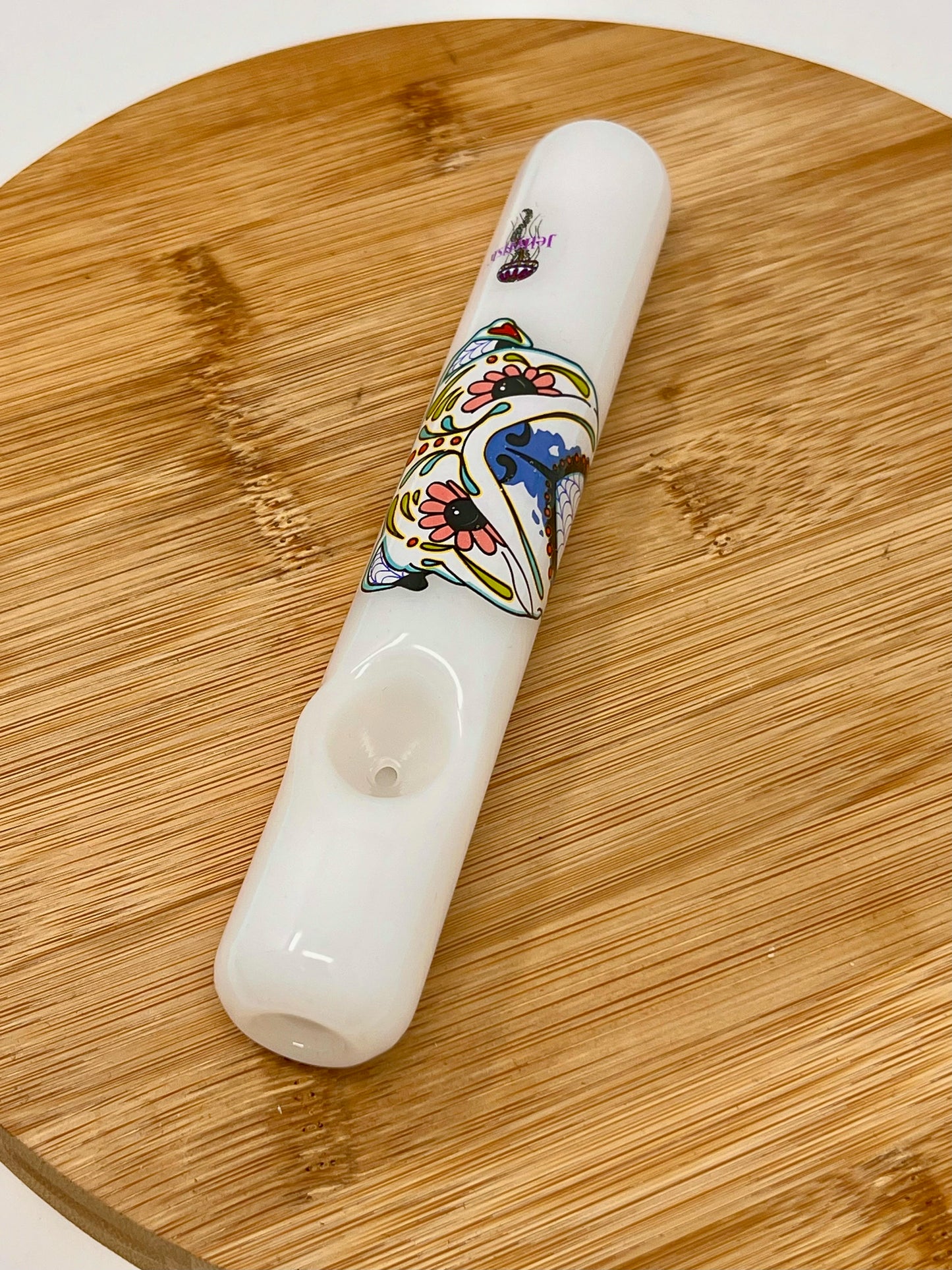 Sugar Skull Dog Steamrollers by Jellyfish Glass