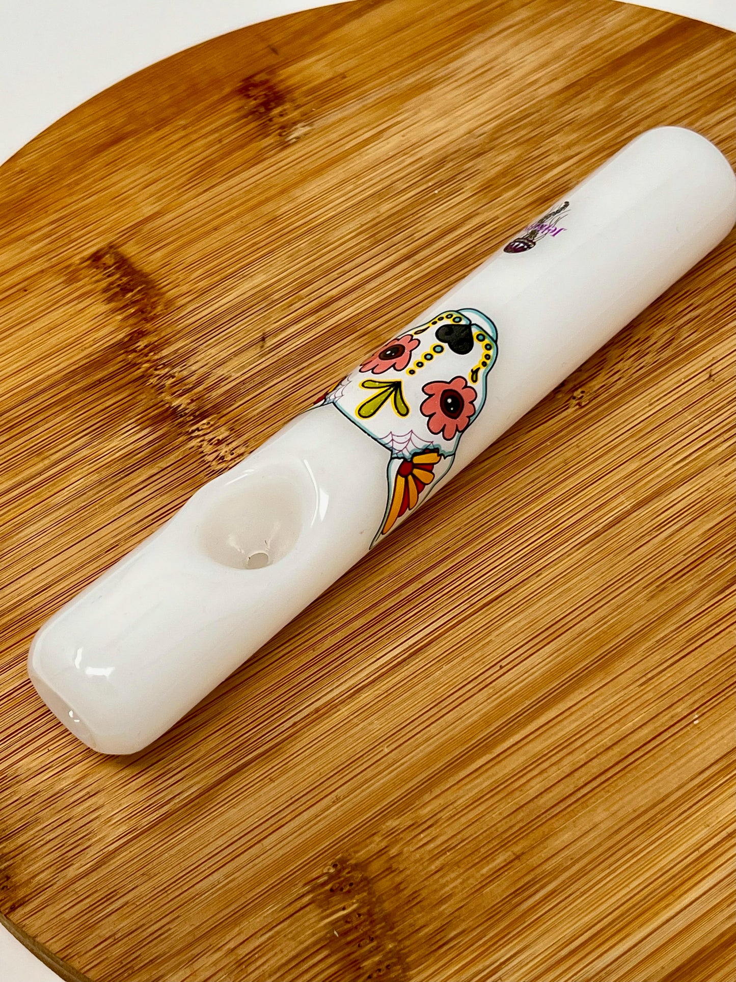 Sugar Skull Dog Steamrollers by Jellyfish Glass