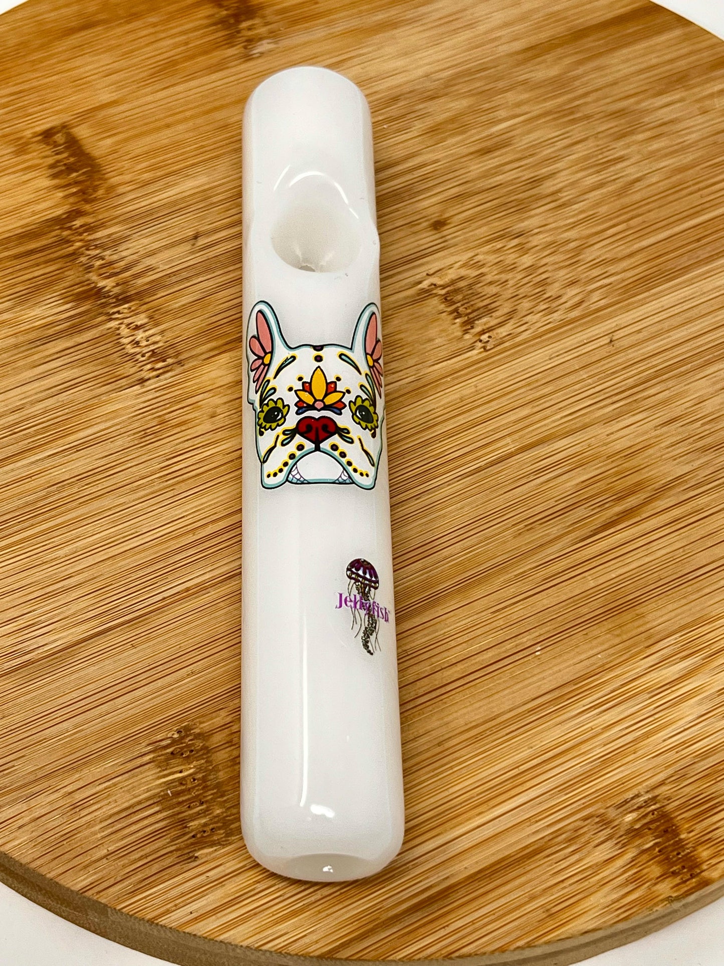 Sugar Skull Dog Steamrollers by Jellyfish Glass
