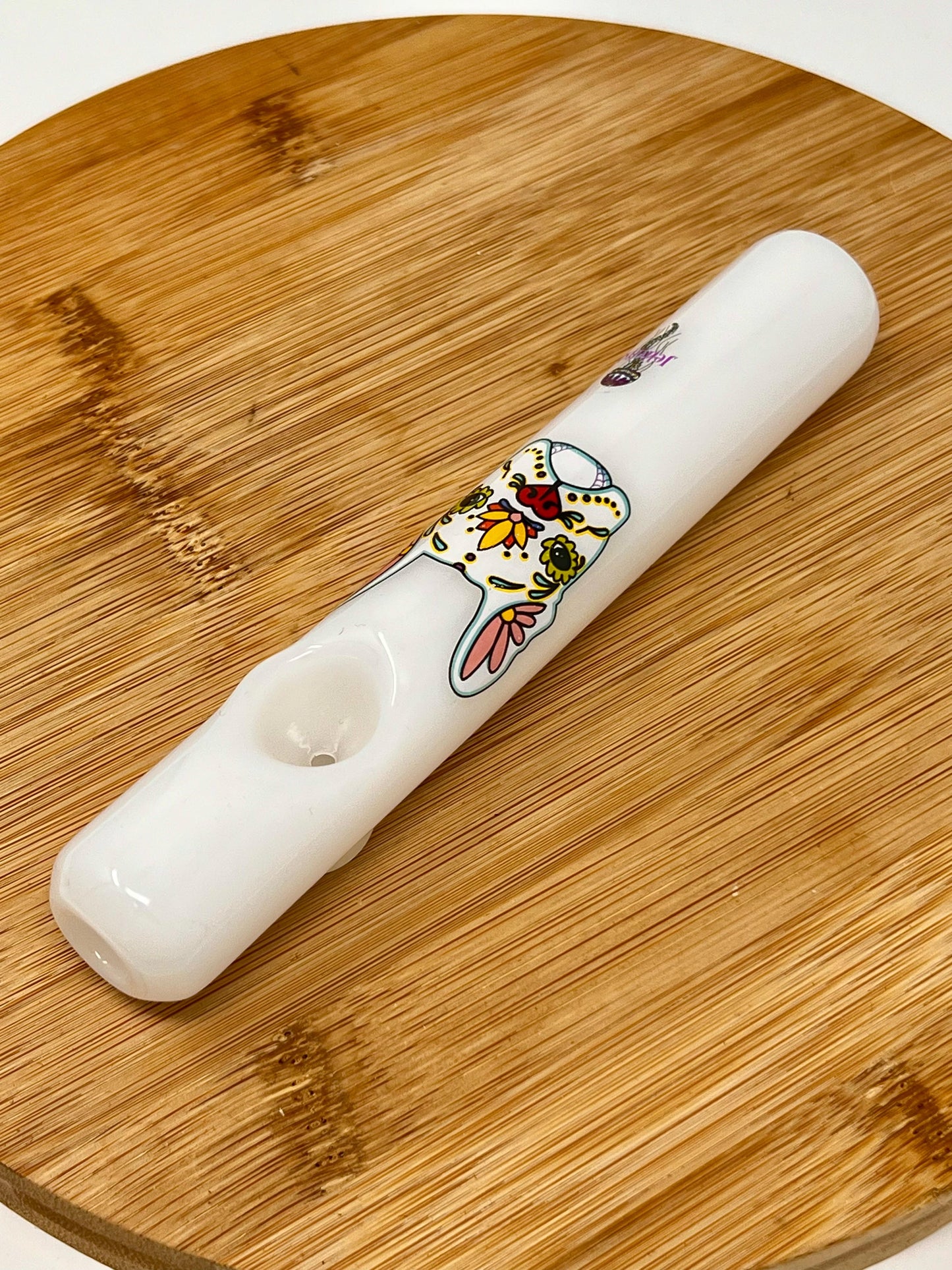 Sugar Skull Dog Steamrollers by Jellyfish Glass