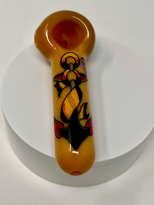 Jellyfish Glass Tattoo Spoons