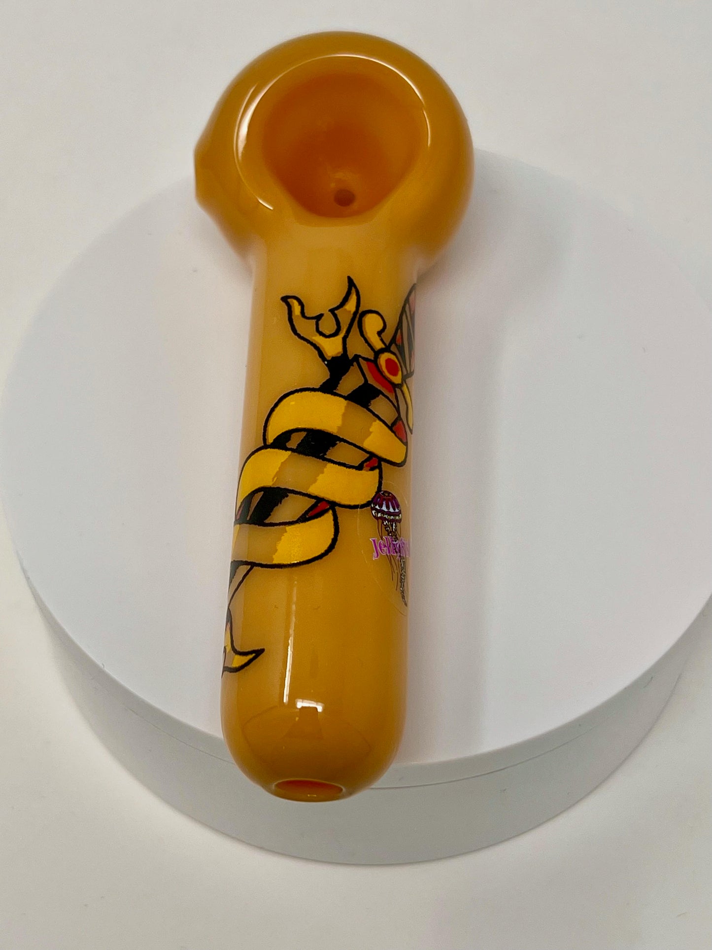 Jellyfish Glass Tattoo Spoons