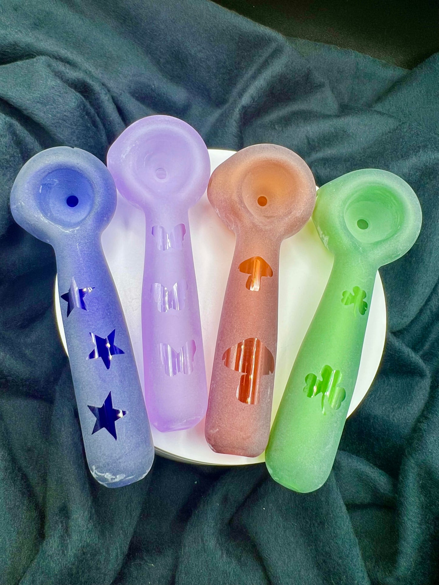 Themed Frosted Spoons by Jellyfish Glass