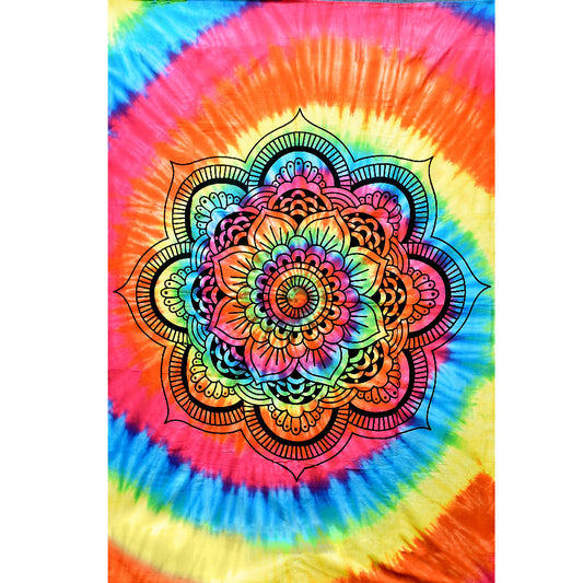 ThreadHeads Tapestry - Tie-Dye Decorative Lotus