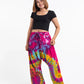 Tie Dye Cotton Harem Pants - Pink