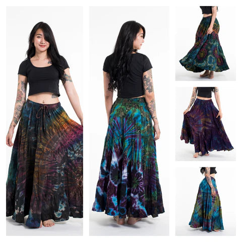 Tie Dye Long Skirt