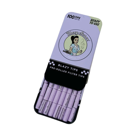 Blazy Susan Purple Pre Rolled Filter Tips Tin