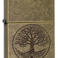 Zippo Lighter - Lustre Tree of Life - Antique Brass